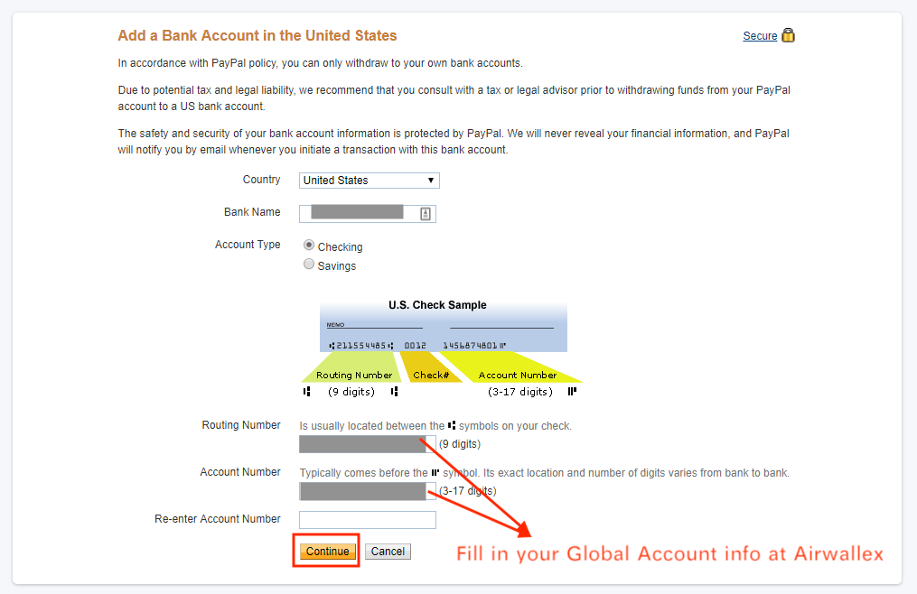 How To Add Your Global Account On Paypal Airwallex Help Centre 1192
